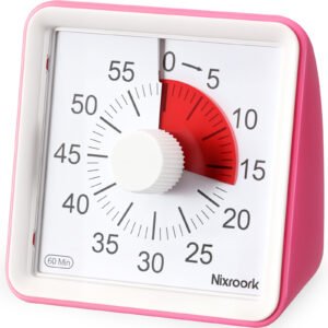 60 Minute Visual Timer, ADHD Timer for Kids, Countdown Timer