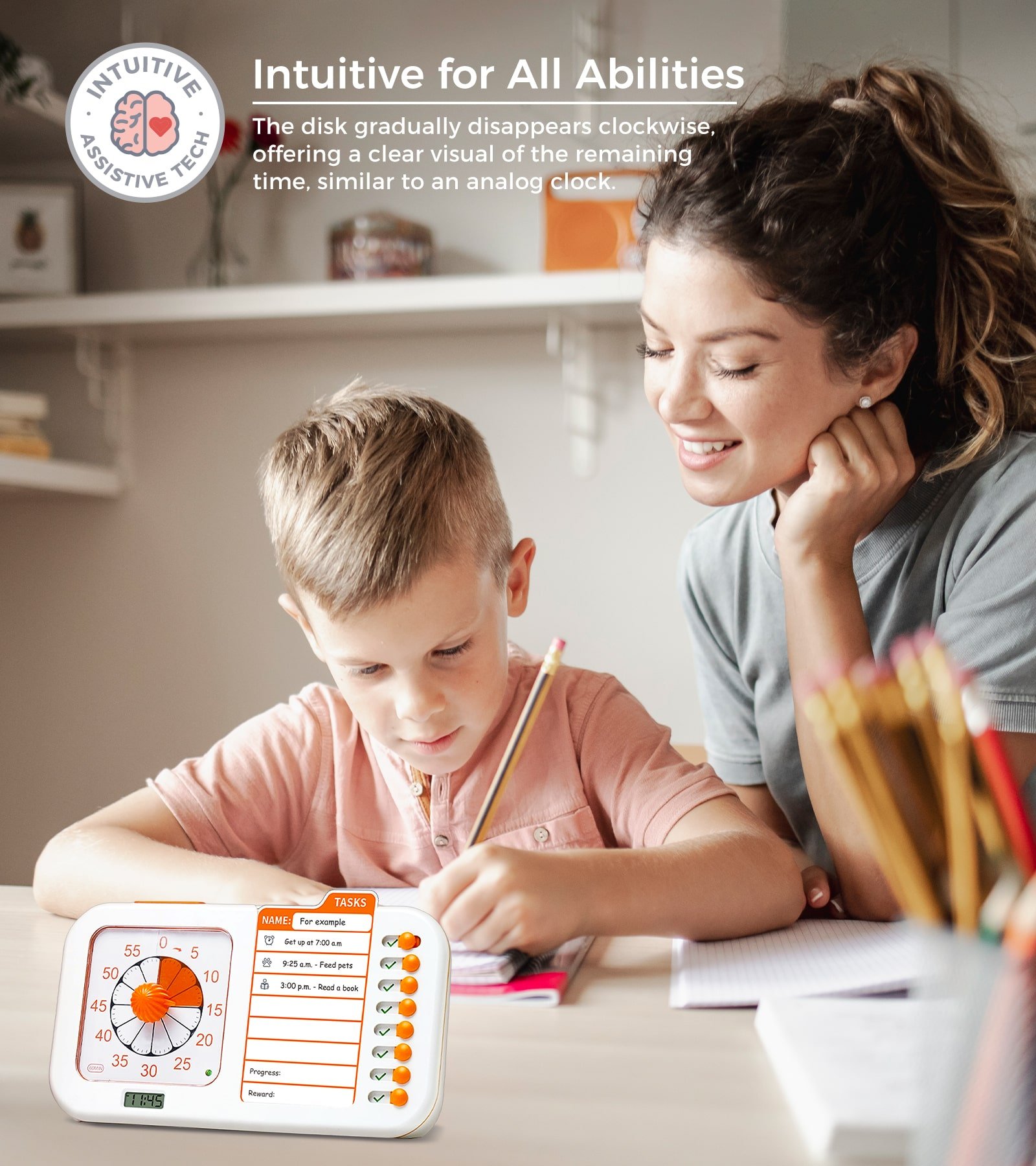 3-in-1 Visual ADHD Timer for Kids & Adults with Planning Board - Image 4