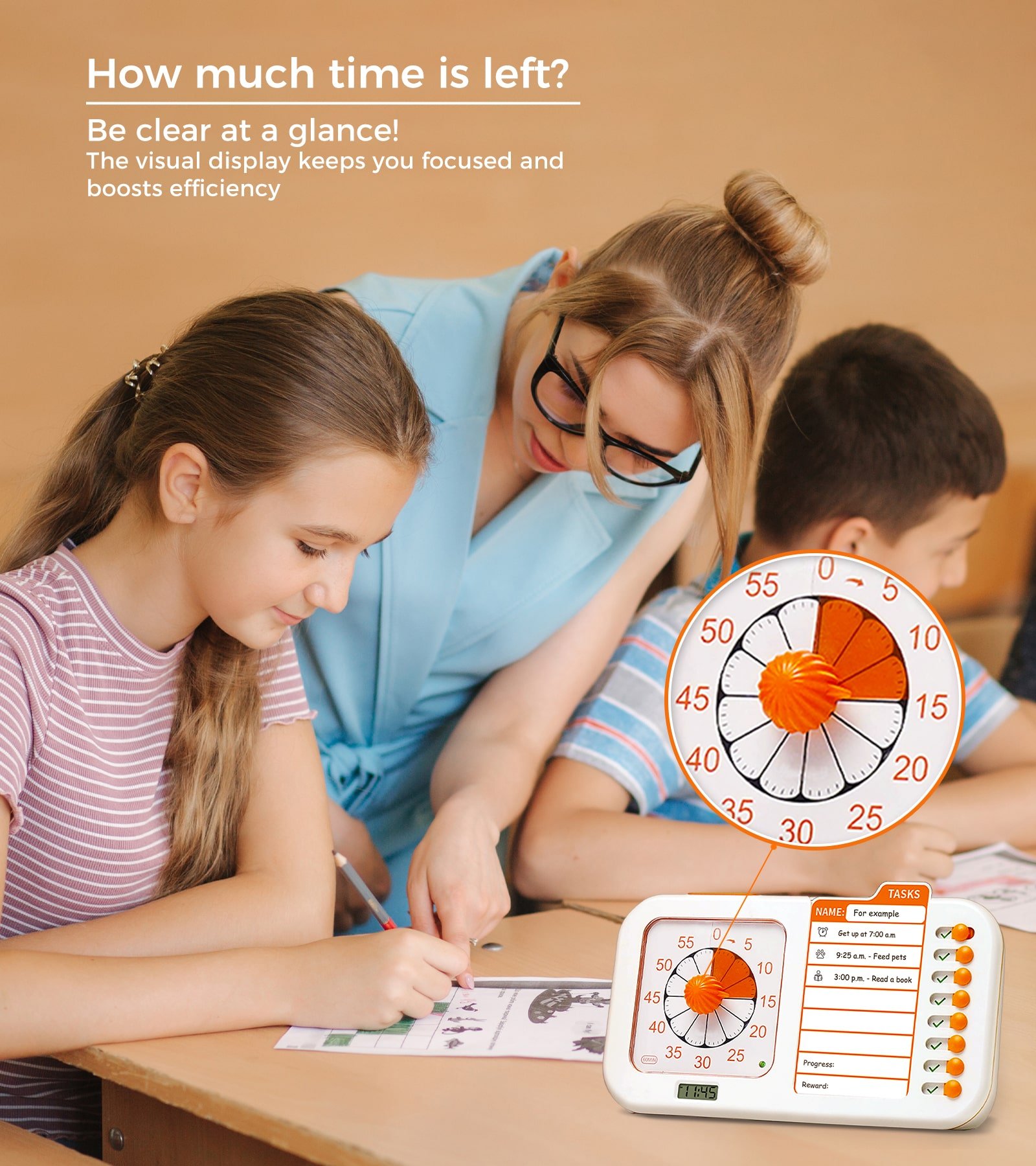 3-in-1 Visual ADHD Timer for Kids & Adults with Planning Board - Image 5