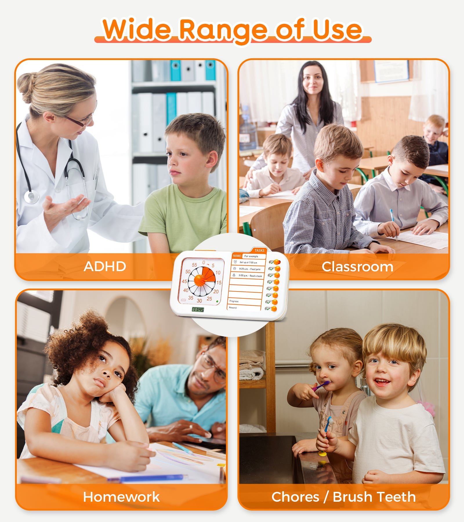3-in-1 Visual ADHD Timer for Kids & Adults with Planning Board - Image 7